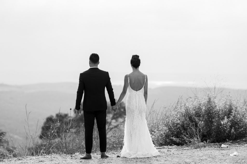 צילום חתונות בצפון שניר ונופר בשחור לבן
